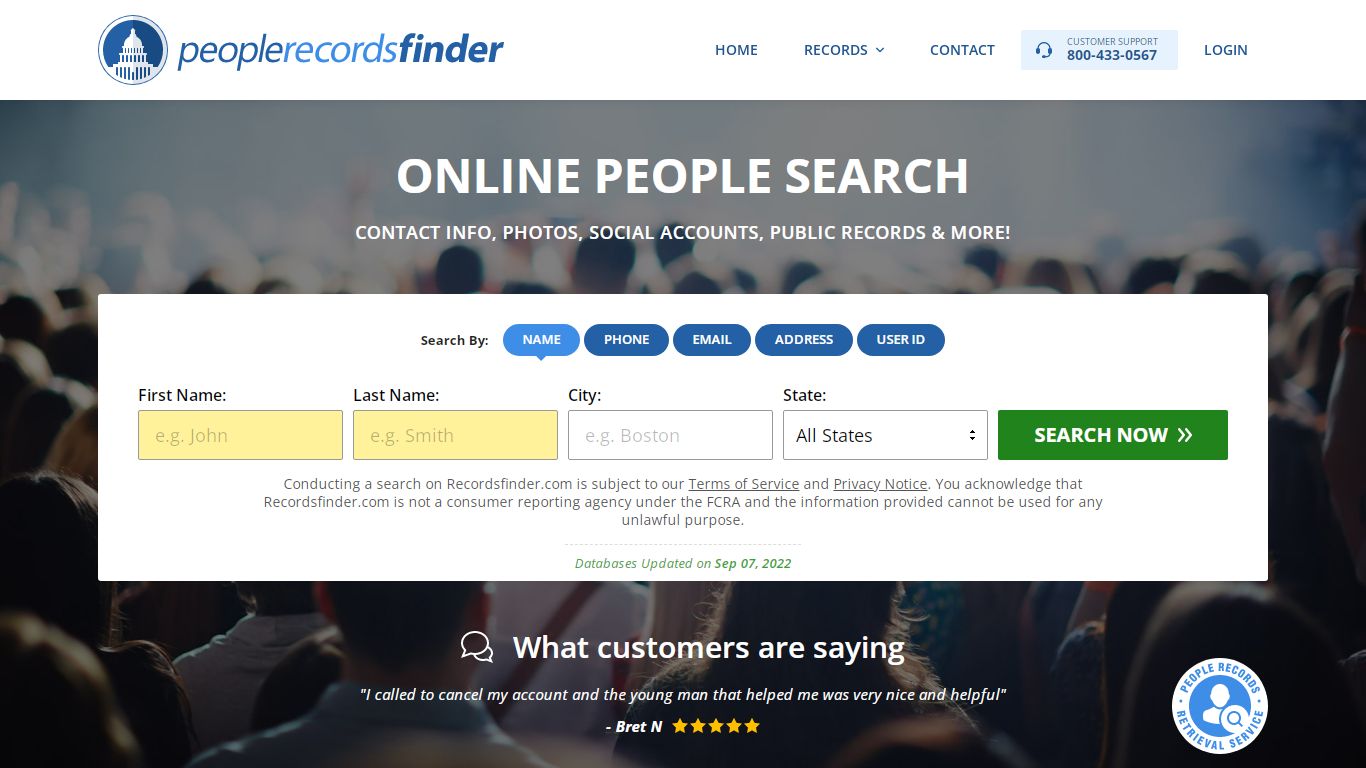 People Records Search - Recordsfinder.com